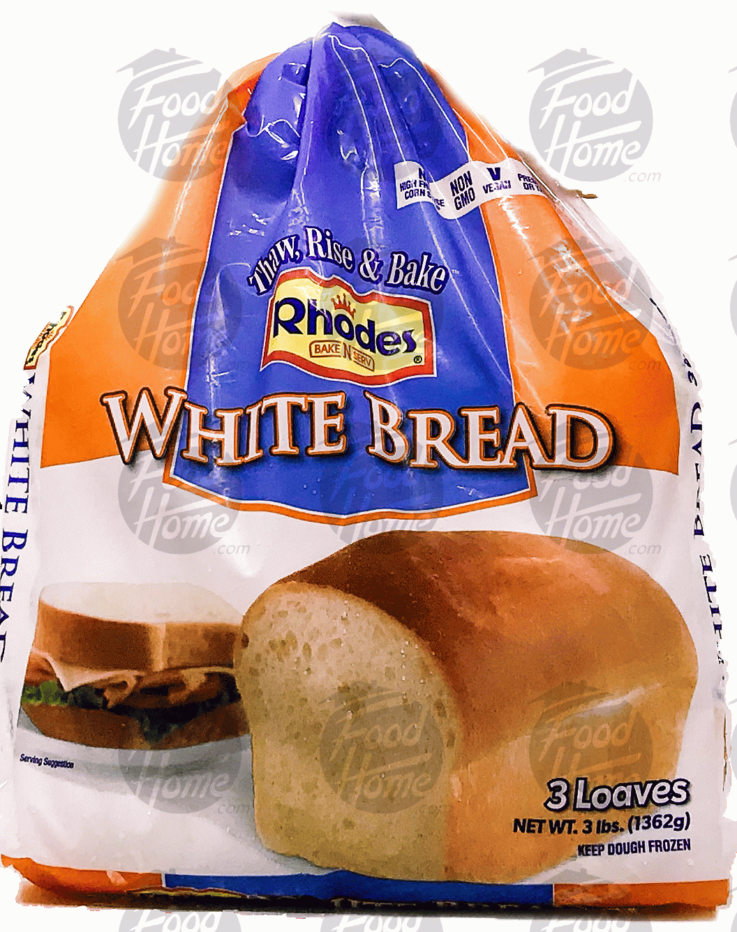 Rhodes Bake N Serv white bread, 3 loaves Full-Size Picture